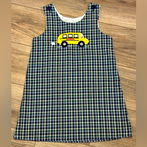 A Dee - Girls Red & White Check Dress | Childrensalon Outlet